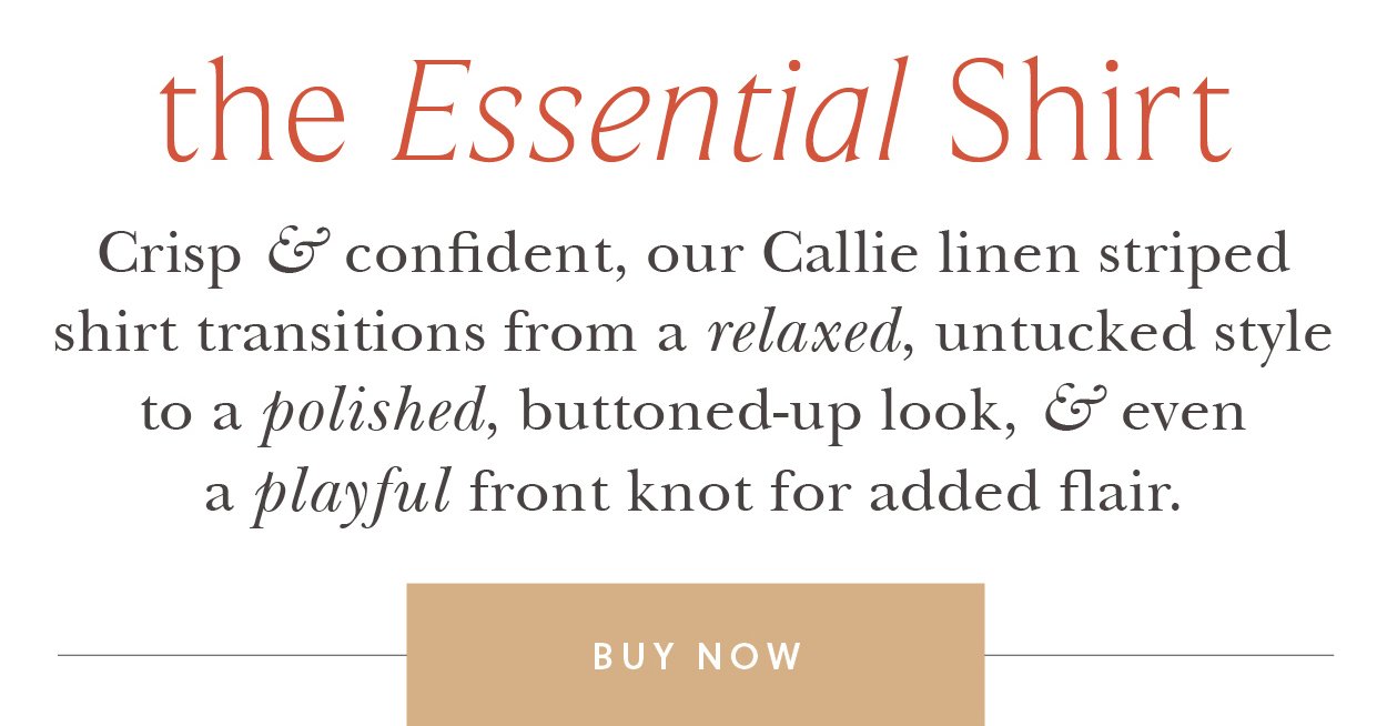 Callie Linen Shirt Callawassie Cabana Stripe