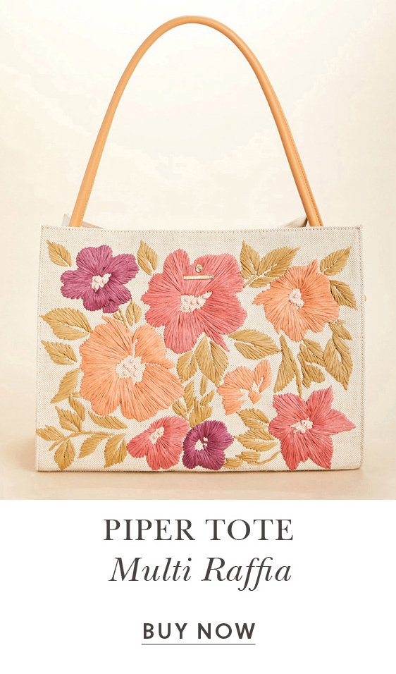 Piper Raffia Tote Multi