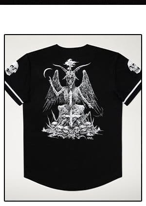 Baphomet Baseball Jersey - Sawblade666