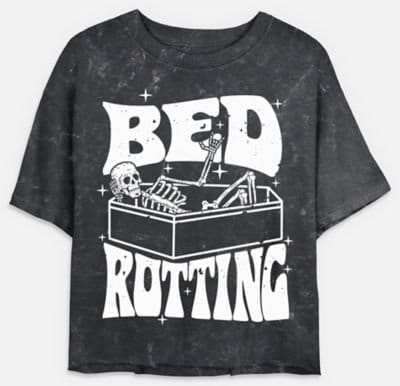Bed Rotting Cropped T Shirt