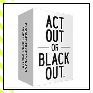 Act Out or Black Out Card Game