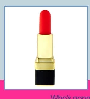 Kiss Me 10-Function Waterproof Rechargeable Lipstick Vibrator 3.6 Inch - Hott Love