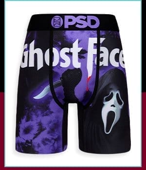 Purple Ghost Face Boxers
