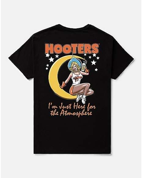 Hooters Moon Here for the Atmosphere T Shirt