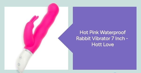 Hot Pink Waterproof Rabbit Vibrator 7 Inch - Hott Love