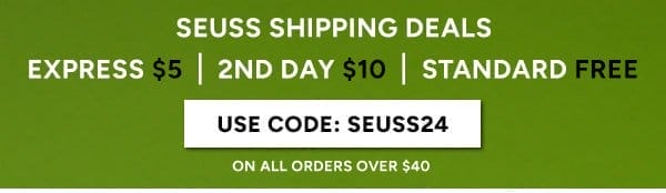 Free standard, \\$5 express or \\$10 second day shipping on orders over \\$40*