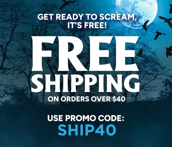 FREE SHIPPING on orders over \\$40