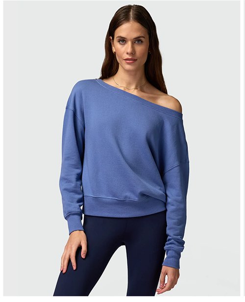 La Vida Off Shoulder Sweatshirt