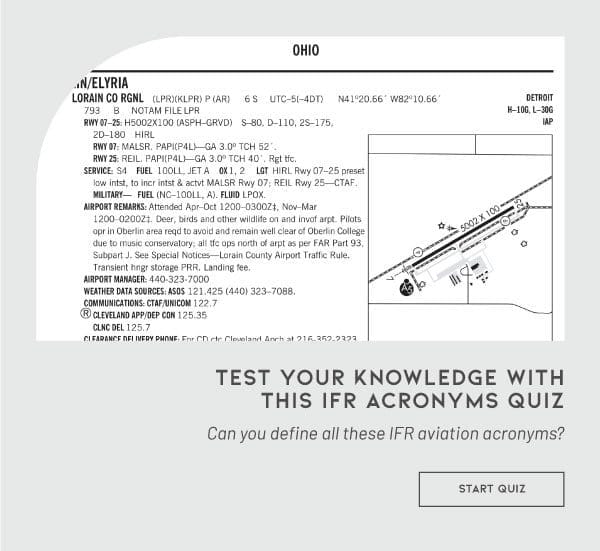 Test Your Knowledge with This IFR Acronyms Quiz