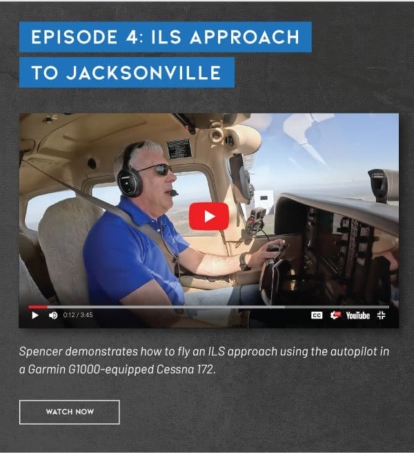 ILS Approach to Jacksonville Int'l with a Garmin G1000
