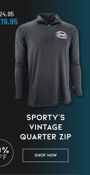 Black Sporty’s Vintage Quarter Zip