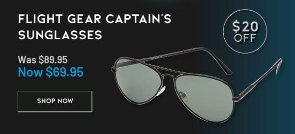 Flight Gear Captain's Sunglasses