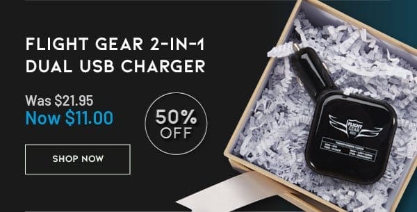 Flight Gear 2-in-1 Dual USB Charger