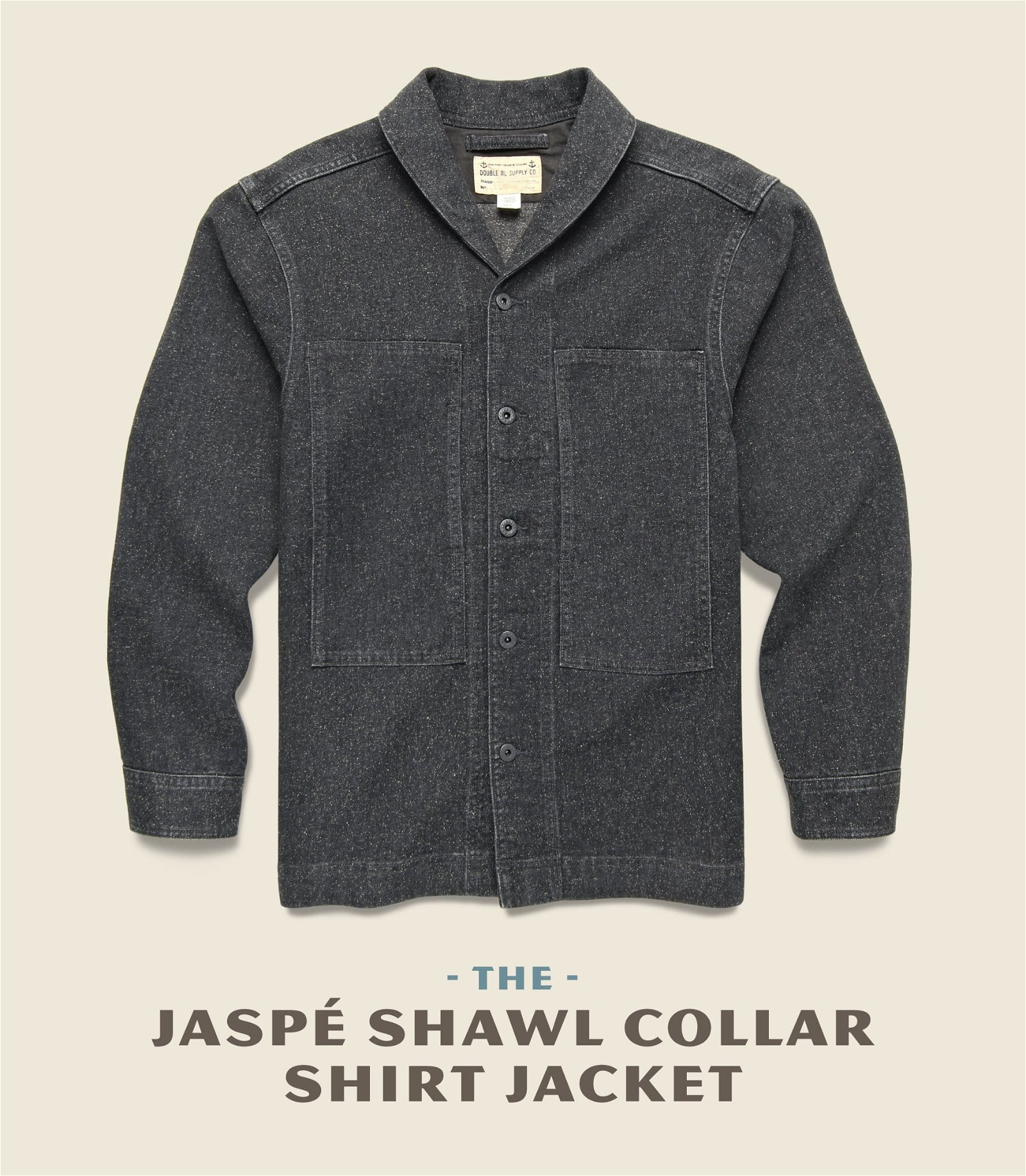 The Jaspe Shawl Collar Shirt Jacket