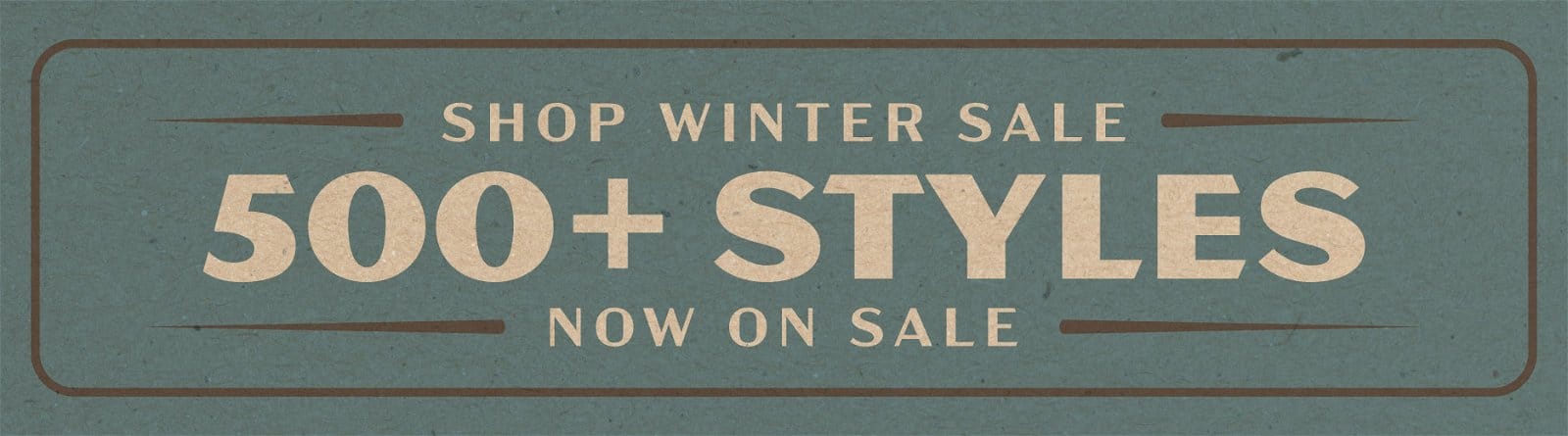 Winter Sale 500 Plus Styles
