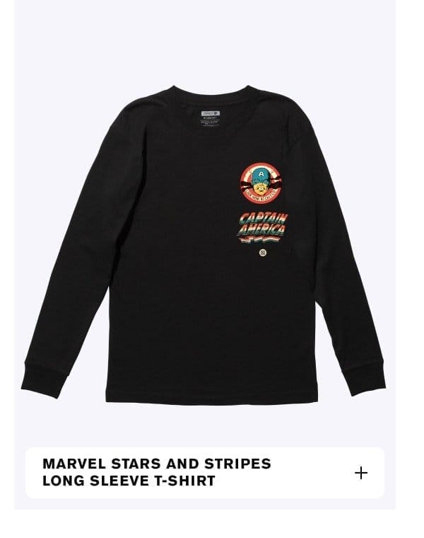 MARVEL X STANCE STARS AND STRIPES LONG SLEEVE T-SHIRT