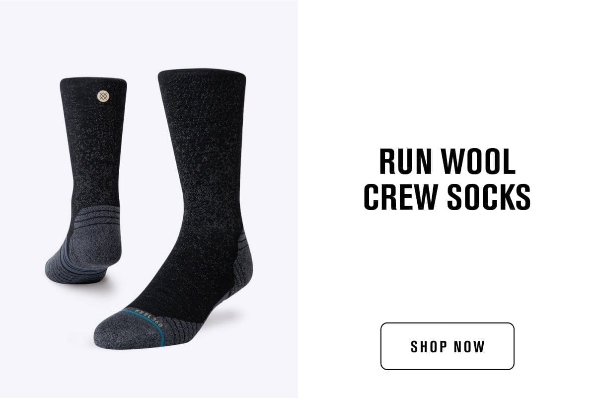 Run Wool Crew Socks
