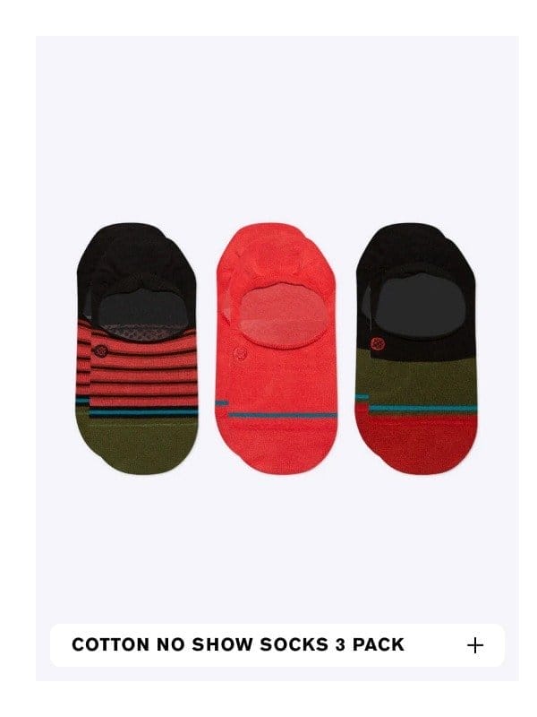 STANCE COTTON NO SHOW SOCKS 3 PACK
