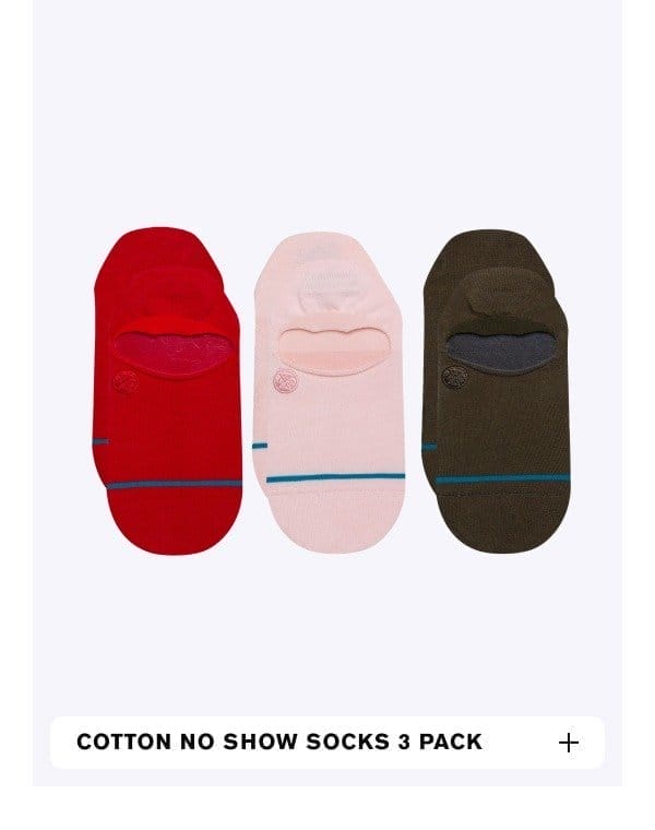STANCE COTTON NO SHOW SOCKS 3 PACK