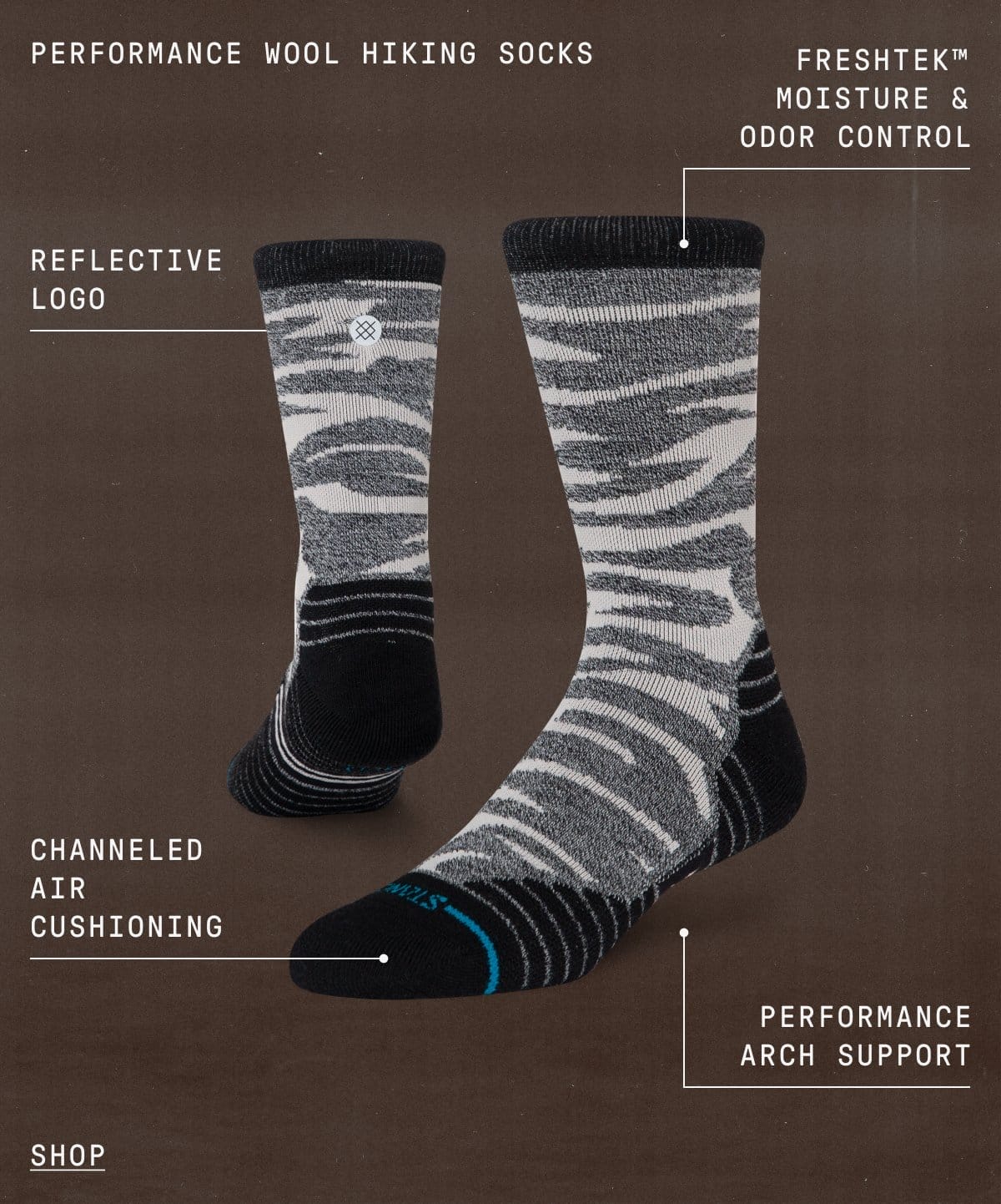 Performance hike socks
