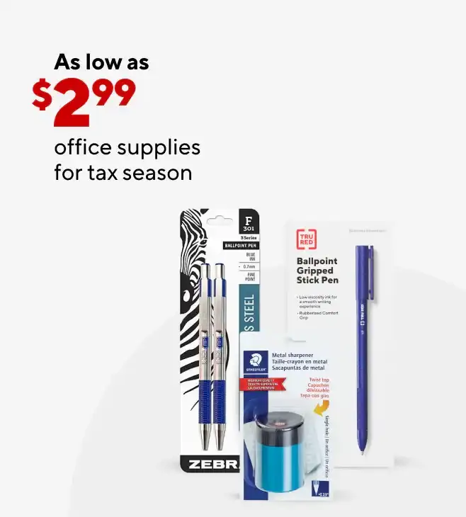 Office Supplies as low as \\$2.99