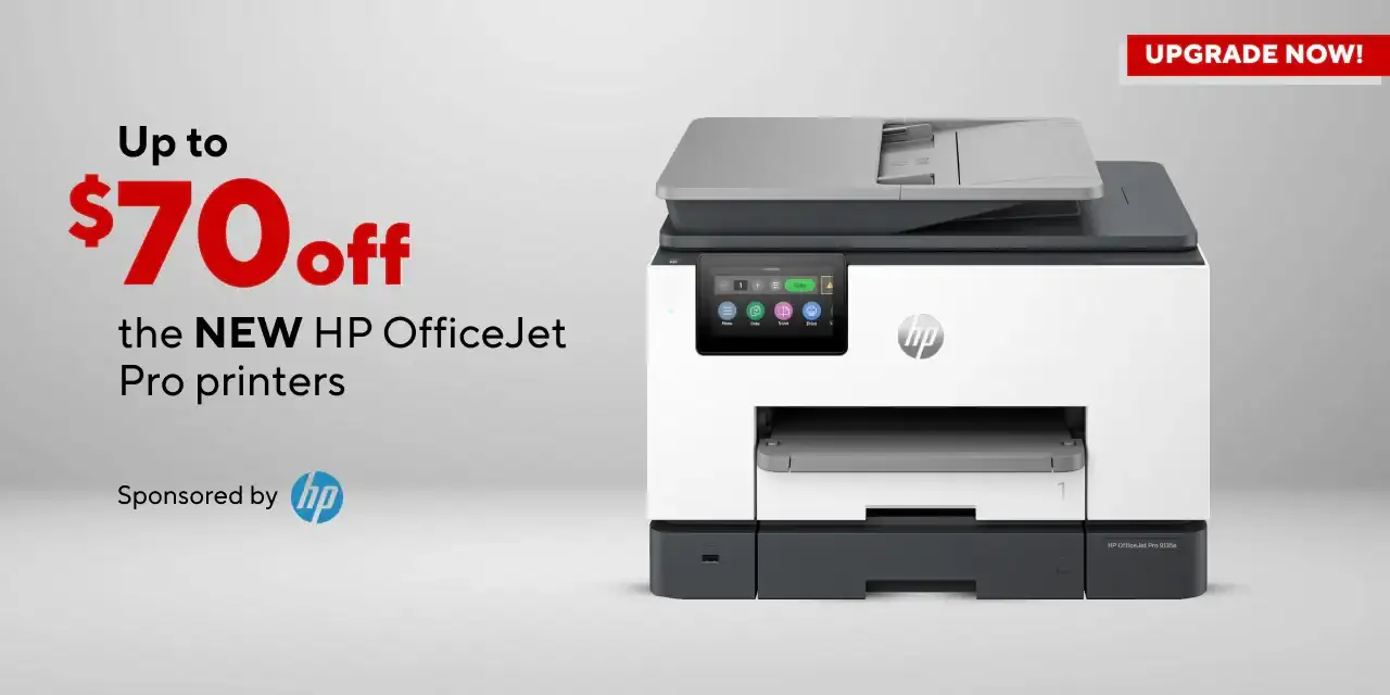 Upgrade your home office with the New HP OfficeJet Pro printers up to \\$70 off
