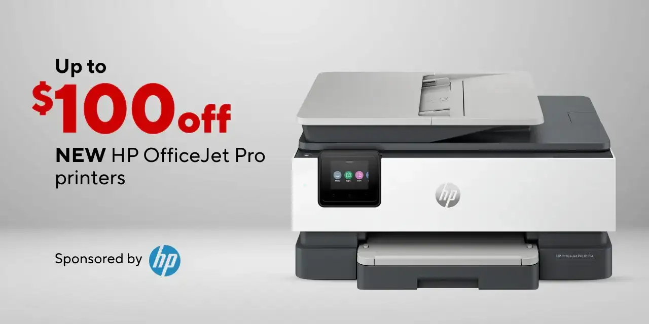 Upgrade your home office with the New HP OfficeJet Pro printers up to \\$100 off