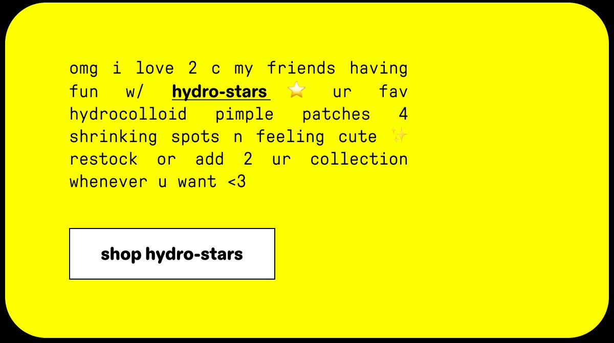 add 2 ur collection! shop hydro-stars