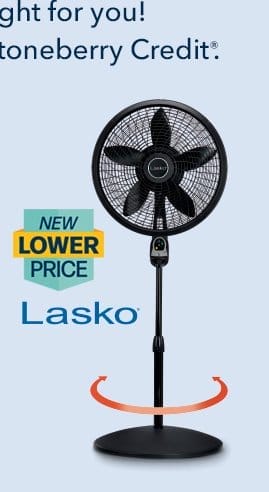 Lasko 18-inch Adjustable Pedestal Fan