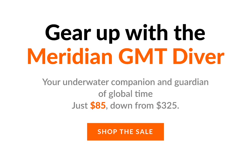Gear up with the Meridian GMT Diver