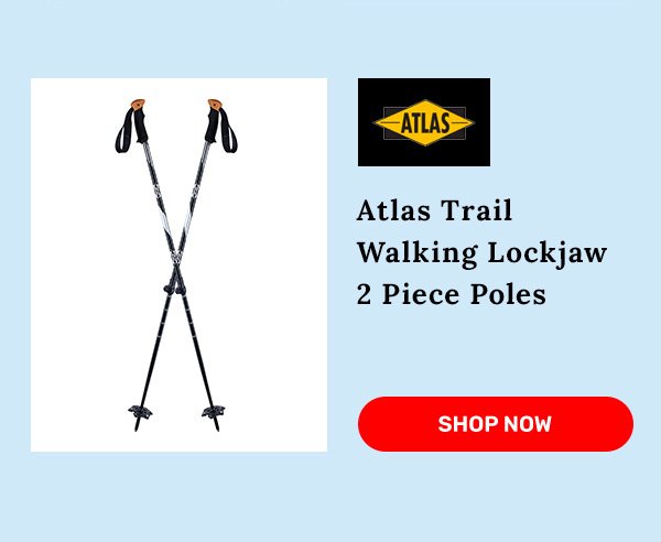 Atlas Trail Walking Lockjaw 2 Piece Poles