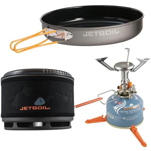 JetBoil 1.5L Ceramic Cook Pot Bundle with Cooking System and Fry Pan