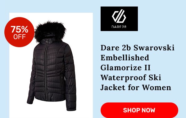 Dare 2b Swarovski Embellished Glamorize II Waterproof Ski Jacket for Women