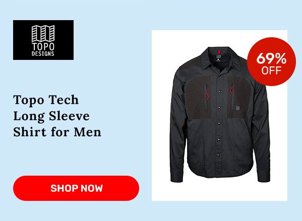 Topo Tech Long Sleeve Shirt for Men