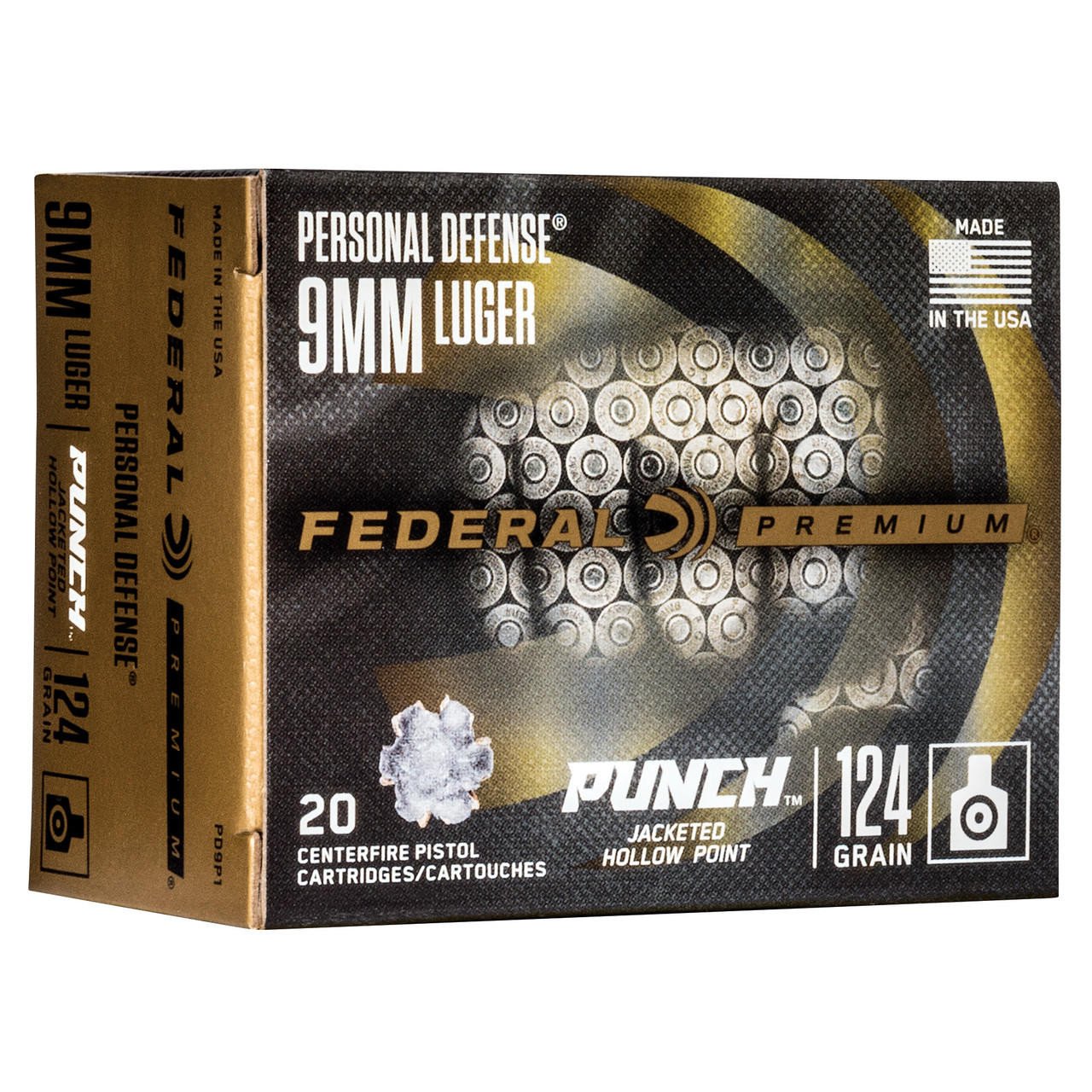 Image of Fed Punch 9mm 124gr Punch Jhp 20/200