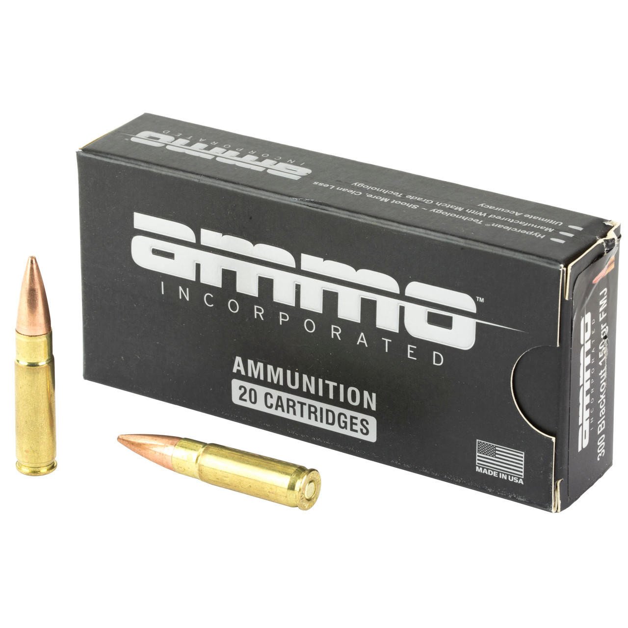Image of Ammo Inc 300blk 150gr FMJ 20/500