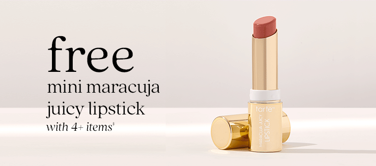 free mini maracuja juicy lipstick with 4+ items‡