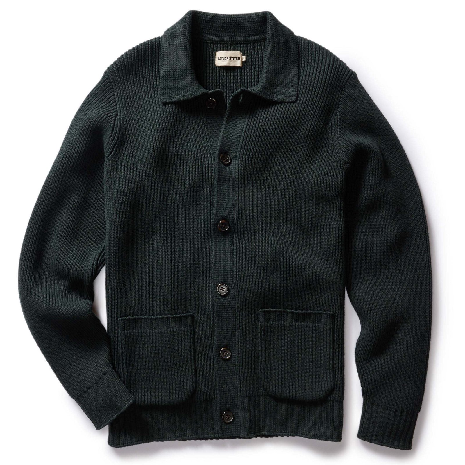 Image of The Harbor Sweater Jacket in Black Pine Heather
