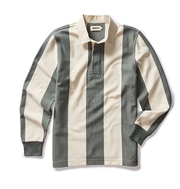 The Rugby Shirt in Deep Sea Stripe