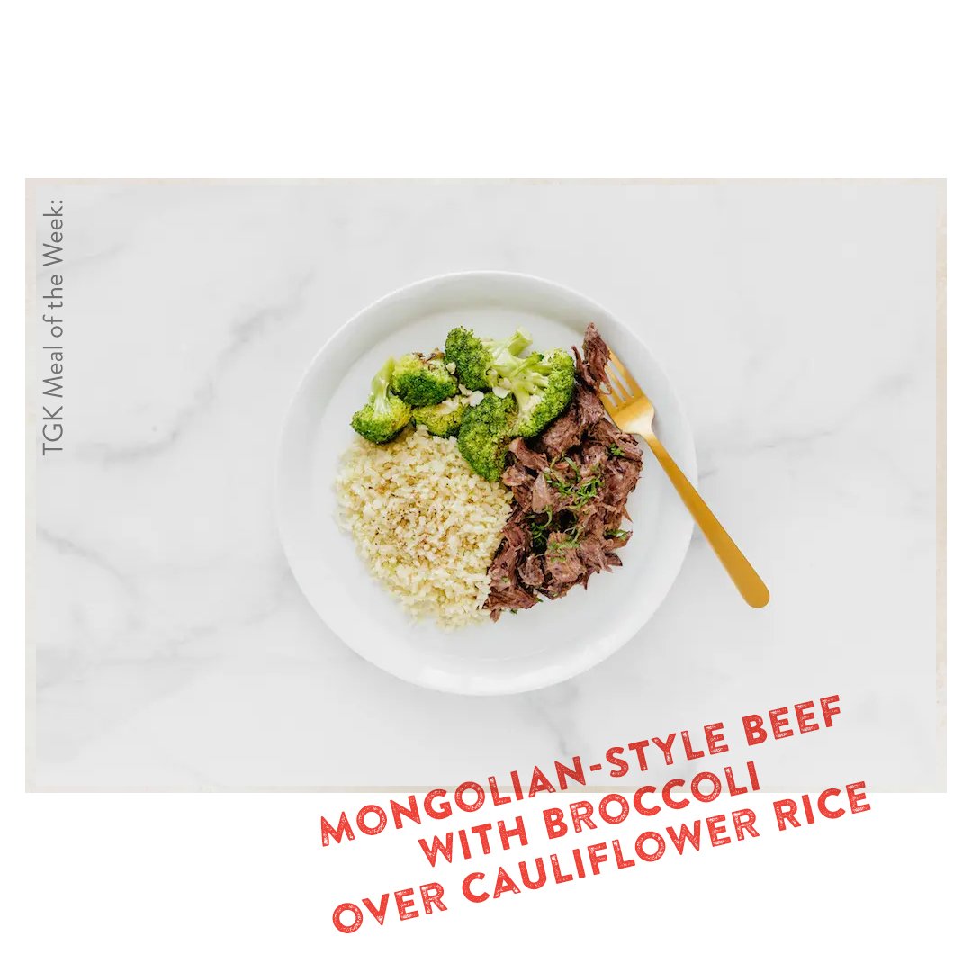 Mongolian-Style Beef with Broccoli over Cauliflower Rice