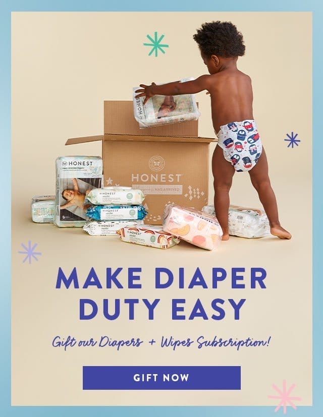 Make Diaper Duty Easy... Gift our Diapers + Wipes subscription!