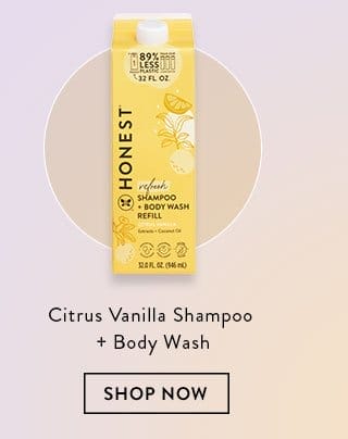 Citrus Vanilla Shampoo + Body Wash