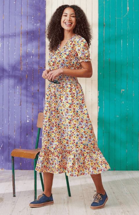 Vintage Dress Made With Liberty Fabric
