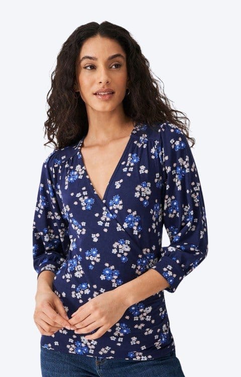 Crew Clothing Three Quarter Sleeve Wrap Top