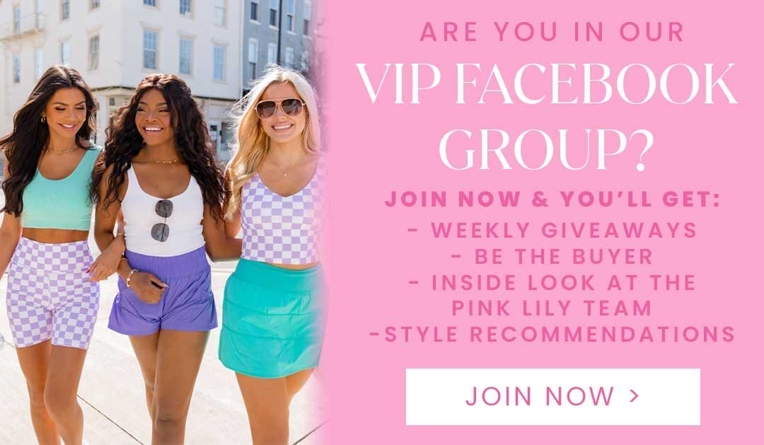 JOIN OUR VIP FACEBOOK GROUP