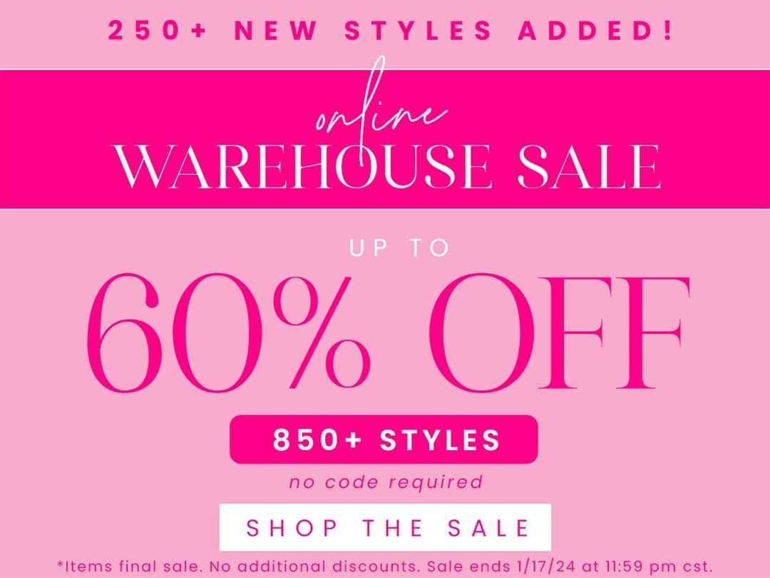 Shop Online Warehouse Sale