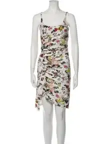 Floral Print Knee-Length Dress