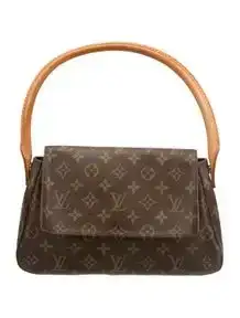 Coated Canvas Looping Mini LV Monogram Top Handle Bag Vintage