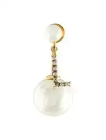 Faux Pearl My ABCDior 'L' Tribales Earring