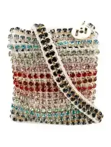 Crystal Embellished Crossbody Bag